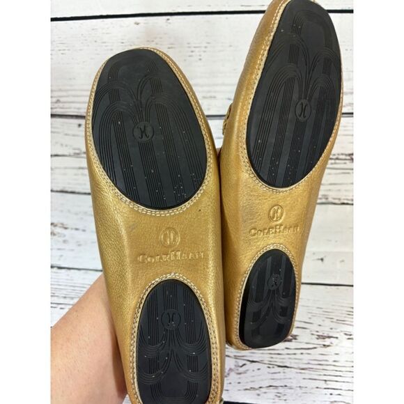 Women's Cole Haan Loafers Gold 8 B - Picture 7 of 8